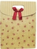 Generic Luxury Paper Bord Carrier/ Gift Bag - Brown with Scarlet Maroon Bow