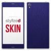 Stylizedd Premium Vinyl Skin Decal Body Wrap for Sony Xperia Z3 - Brushed Steel Blue