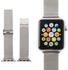 Replacement Stainless Steel Buckle Watch Band with Axel Adapters For Apple Watch 38mm Siver
