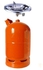 Universal 5kg Gas Cylinder with Stainless Steel Burner - Orange