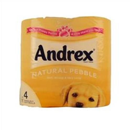 ANDREX NATURAL PEBBLE  TOILET TISSUE 4 ROLL