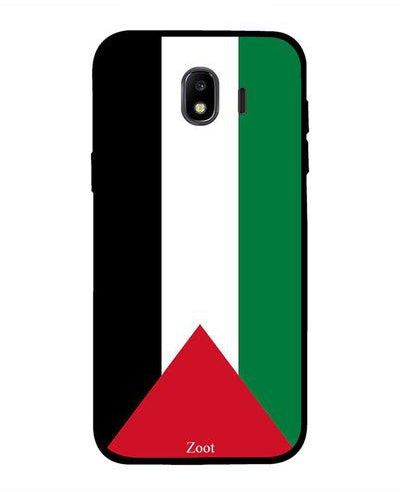 غطاء واقٍ لهاتف سامسونج جالاكسي J4 نمط علم فلسطين