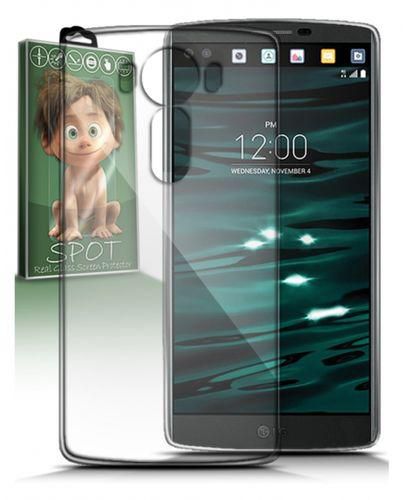 Spot Silicone Cover for LG V10 - Clear + Spot Glass Screen Protector