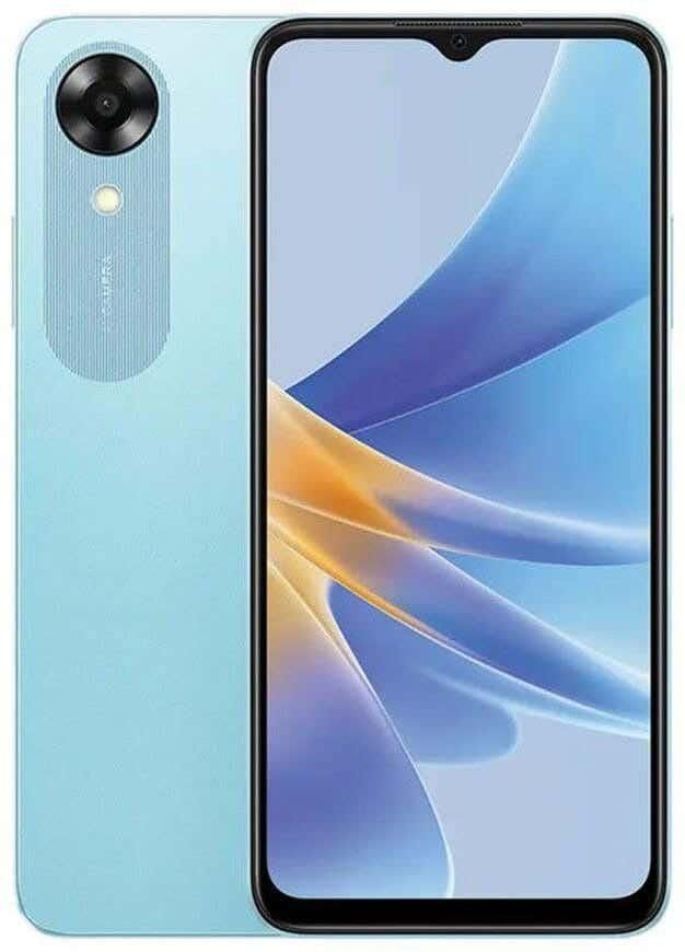 Get Oppo A17k Mobile Phone, Dual SIM, 64 GB, 3 GB RAM - Light Blue with best offers | Raneen.com