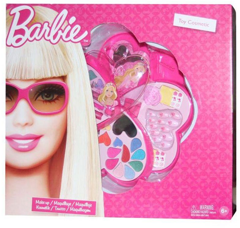 Barbie makeup box 4 levels heart shape