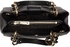 Michael Kors 30S5GCYS1L-001 Cynthia Small Satchel Bag for Women - Leather, Black