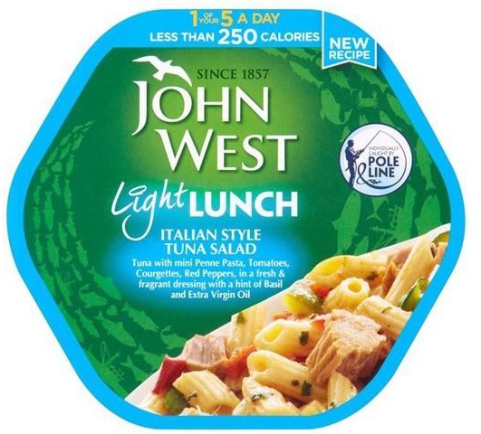John West Light Lunch Italian Style Tuna Salad 220g