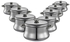 Aluminum Pompa Pot Set, High-class Stainless Handle 3 Layers 16 Pec Size 16-18-20-22-24-26-28-30
