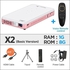 Tora Dola Ubeamer X2 MINI Projector 4200mAH Battery 2.4hours Playtime, Android Support 1080P Home Cinema(optional Voice Control) WOEDB
