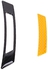 Generic 2 PCS Carbon Fiber Reflective Car Fender Flare Wheel Brow Warning Strip Stickers(Yellow)