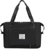 Travel Duffel Bag Foldable and expandable bag Lightweigh Shoulder Weekender Overnight Bag for Women Sports Tote Gym Bag, Black, Multipurpose Travel Bag