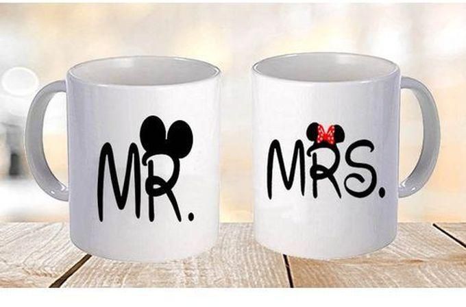 Mr&Mrs Mug - 2 Pcs - White
