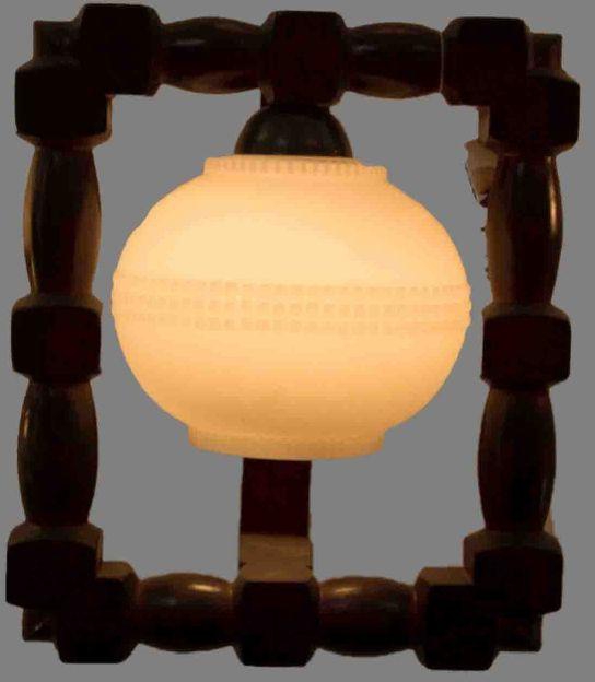 Wooden Decorative Wall Lamp