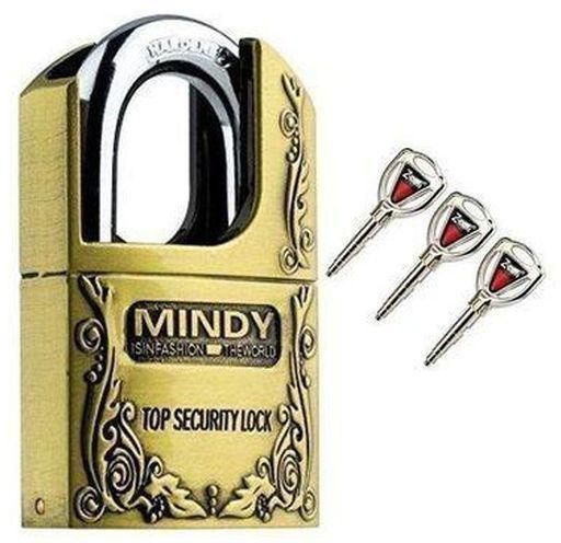 Mindy Secure Padlock Size - Large 70mm- Goldish Brown