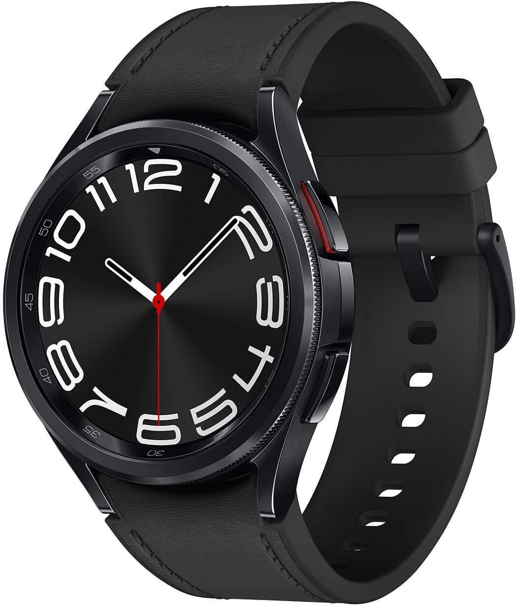 Get Samsung SM-R950NZKAMEA Classic Galaxy 6 Smart Watch, 43 mm, GPS - Black with best offers | Raneen.com