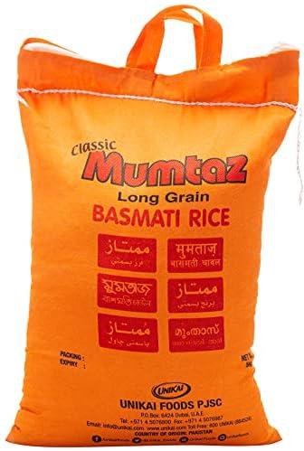 Mumtaz Classic Long Grain Basmati Rice, 5 Kg, White