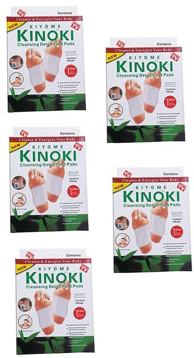 Kinoki Cleansing Detox Foot Pads - 5 Boxes