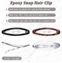 12 Pieces Oval Snap Hair Clips Tortoise Metal Snap Clips Oval Epoxy Hair Grips Metal Ellipse Hair Clips Non Slip Snap Hair Barrettes Hair Accessories For Women Girls Hair Styling 2.8 In(Fresh Style)