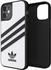 Adidas SAMBA Apple iPhone 12 Mini Moulded Case - Back cover w/ 3 Stripes & Trefoil Design, Scratch & Drop Protection w/ TPU Bumper, Wireless Charging Compatible - White/Black