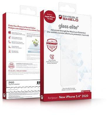 InvisibleShield Glass Elite with Apple Betty iPhone Mini Screen, Clear