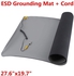 Generic Black Repair Anti Static ESD Mat Kit W/ Ground Cord 700x500mm Desktop Table Roll