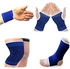 one piece 1pair elasticated knee blue knee pads knee support brace leg arthritis injury gym sleeve elasticated bandage ankle brace support 886973