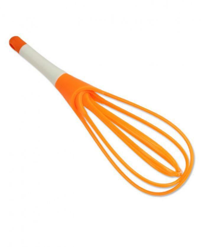 As Seen On Tv 2 In1 Silicone Egg Whisk - Orange