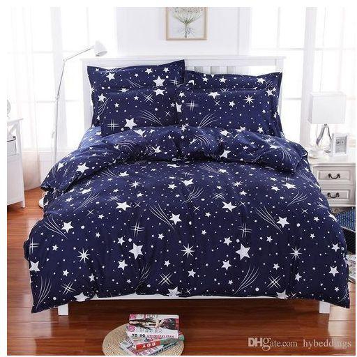  Multicolor Duvet 5*6, Bedsheet And 2 Pillow Cases - Blue