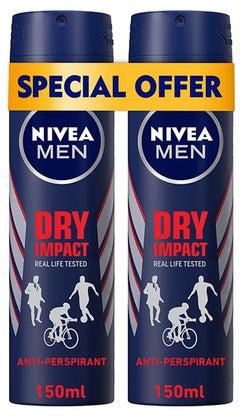 Dry Impact Antiperspirant For Men Spray 150مل