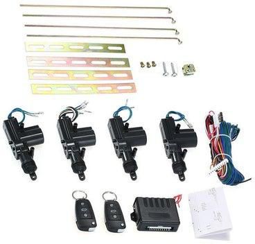 4 In1 Central Locking System Auto With Central Locking Relay Wire Kit Set With 2 Keys