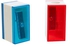 2-Piece Pencil Sharpener Set Blue/White/Red