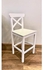 White Bar Wooden Chair Beech Natural Wood - 60Cm