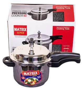 Matrix Super Stainless Steel Pressure Cooker - 3 Litres