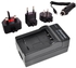 photoMAX For Sony NPBX1 Battery Charger with Travel Plugs
