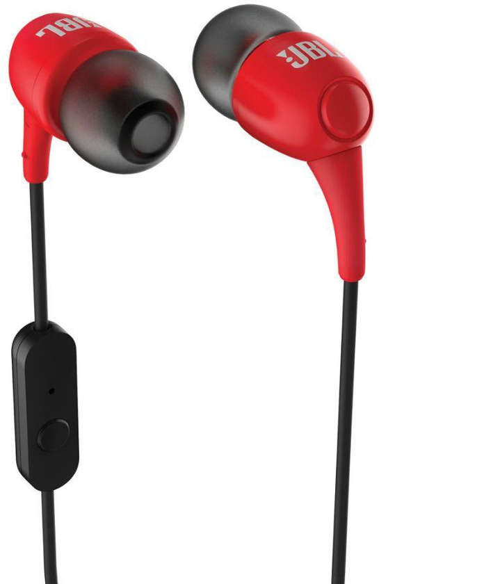 Jbl T100A In Ear Earphones with Mic (Red)