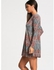 Tribal Rhombue Print Long Sleeve Tunic Dress - Xl