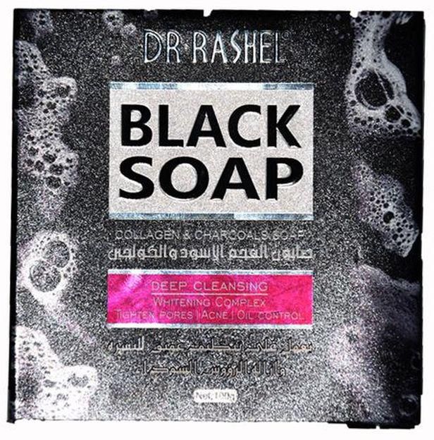 Dr. Rashel Black Soap With Collagen & Charcoal - 100g
