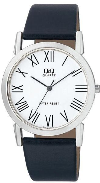Q&Q Men's Leather Band Classic Design Watch [Q662J307Y]