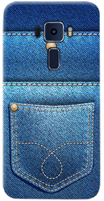 Thermoplastic Polyurethane Jeans Pattern Case Cover For Asus Zenfone 3 Laser ZE 552 KL Blue