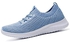 konhill Women's Comfortable Walking Shoes - Tennis Athletic Casual Slip on Sneakers, 2122 Aqua, 7