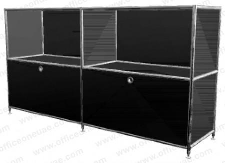 System4 Sideboard with Drawers, 153 x 80 x 40 cm, Black