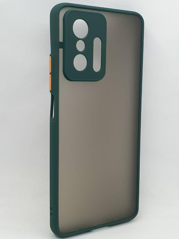 Xiaomi 11T & 11T Pro Slim Fit Cover With Soft Edges & Camera Protection - Dark Green