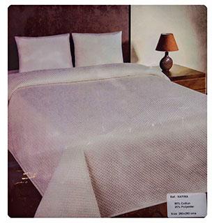 White Safira Double Bed Spread