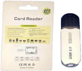 15 In 1 USB 2.0 Card Reader - Blue