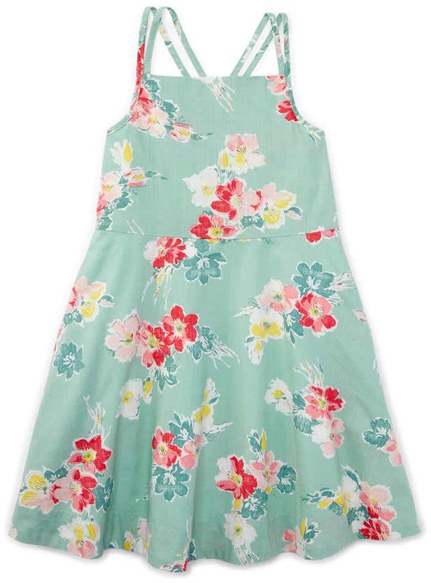 Girl Floral Cotton Dress Size 4 Years by Ralph Lauren