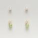 Stone and Crytal Studded Earrings - Set of 2