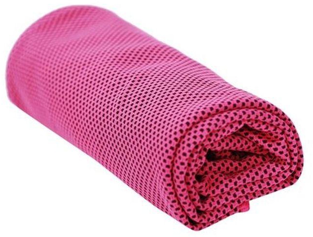 Two-tone Ice Towel Sports Travel Camping Cold Towels With Cool Cooling Effect Rose Red