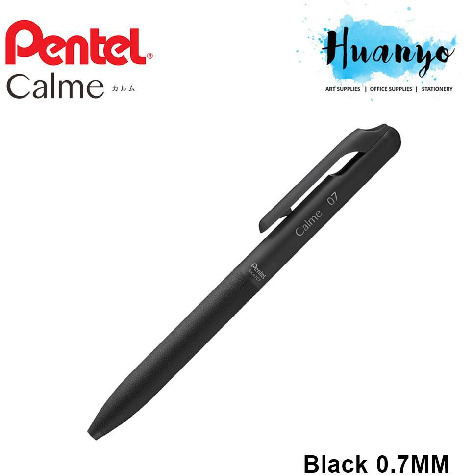 Pentel Calme Leather Ball Point Pen 0.7mm - BXA107 (Black/Blue/Red)