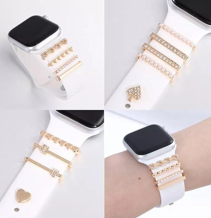 Watch Accessory To Decorate The Watch Band 4 Pieces - Gold