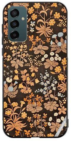 Protective Case Cover For Samsung Galaxy F13/M13 Brownie Flower Design Multicolour